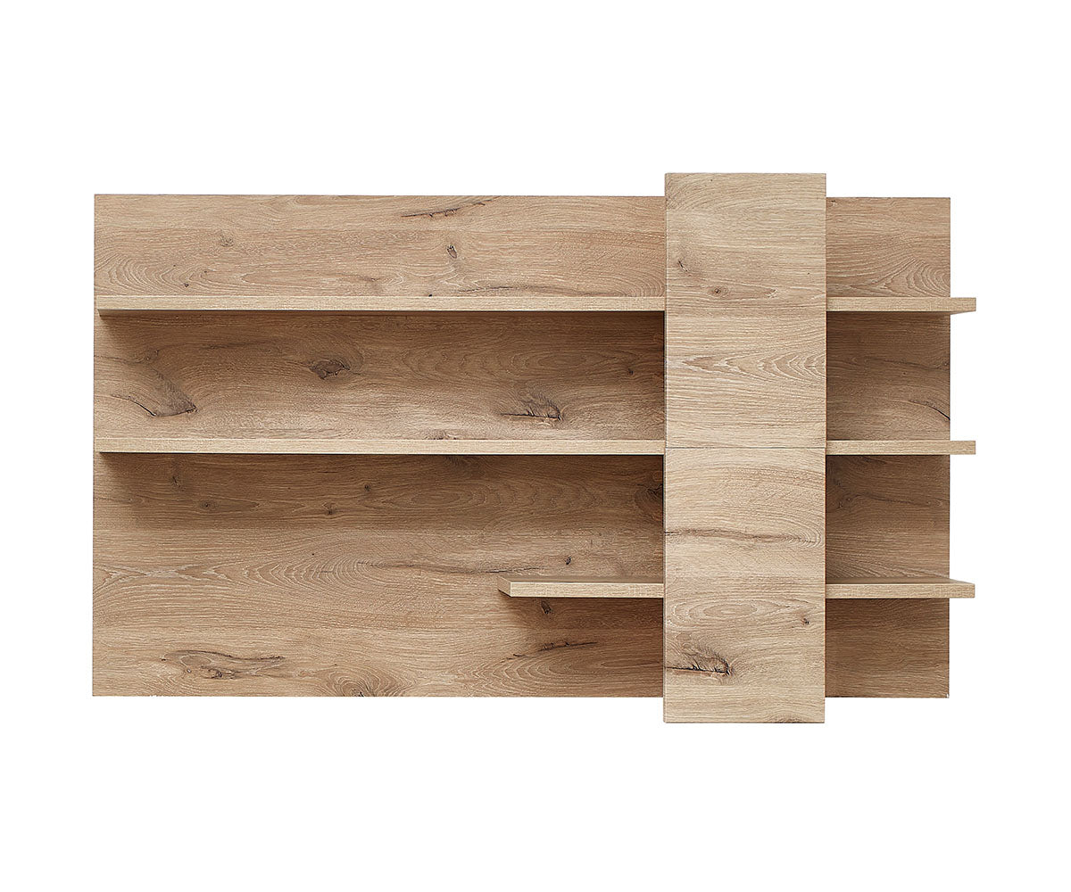 Bellano 6-teiliges Wohnzimmer Komplettset 4 inkl. LED-Beleuchtung Viking Eiche Natur