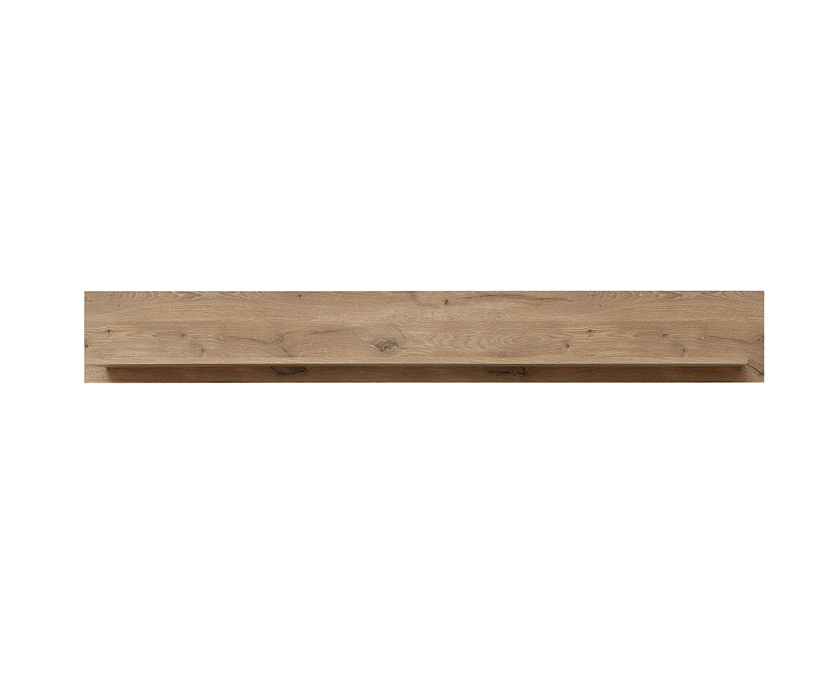 Bellano 6-teiliges Wohnzimmer Komplettset 4 inkl. LED-Beleuchtung Viking Eiche Natur