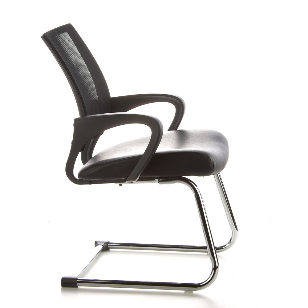 Freischwinger VISTO NET V Schwarz / Chrom