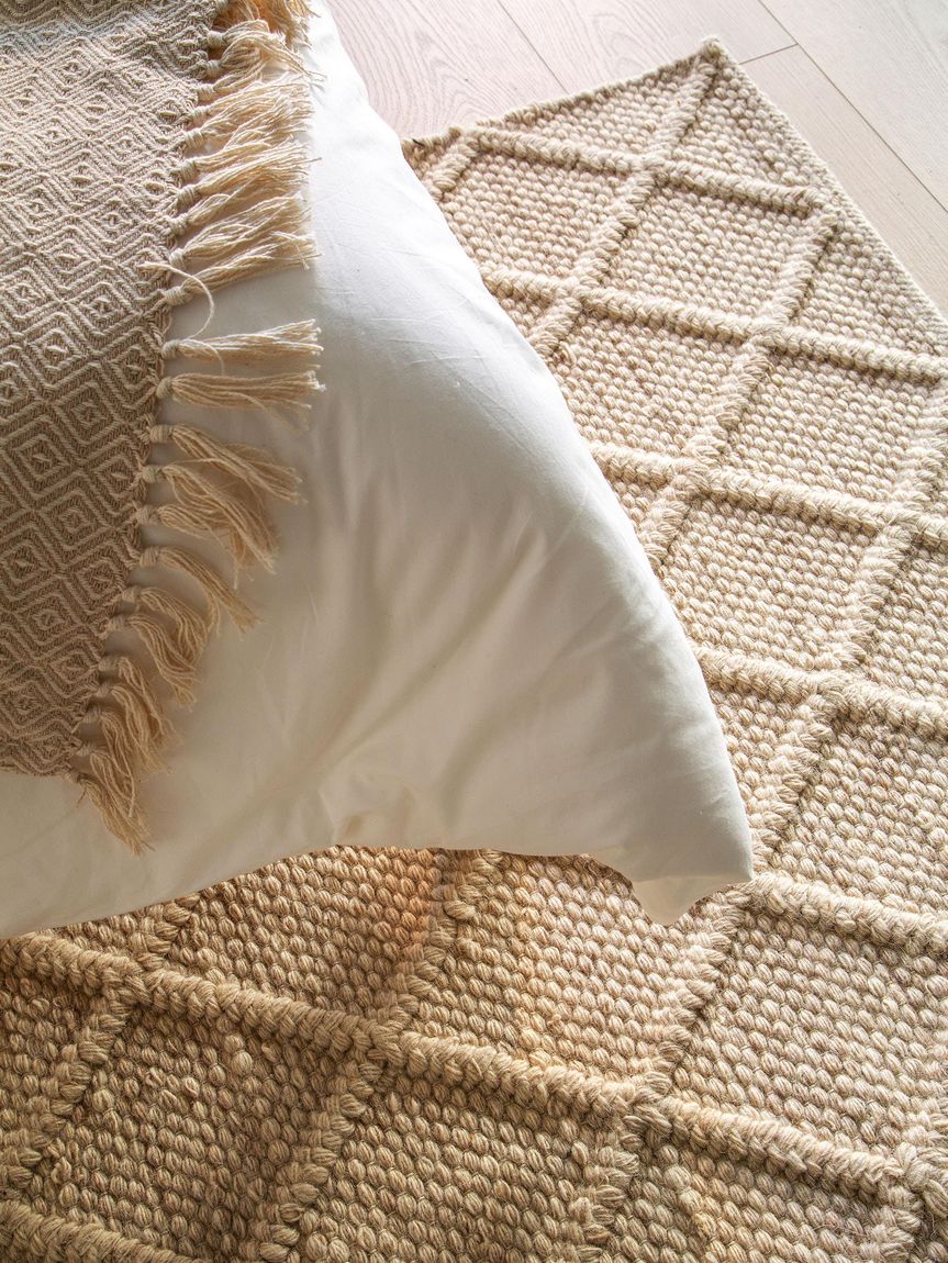 Wollteppich Jake Beige
