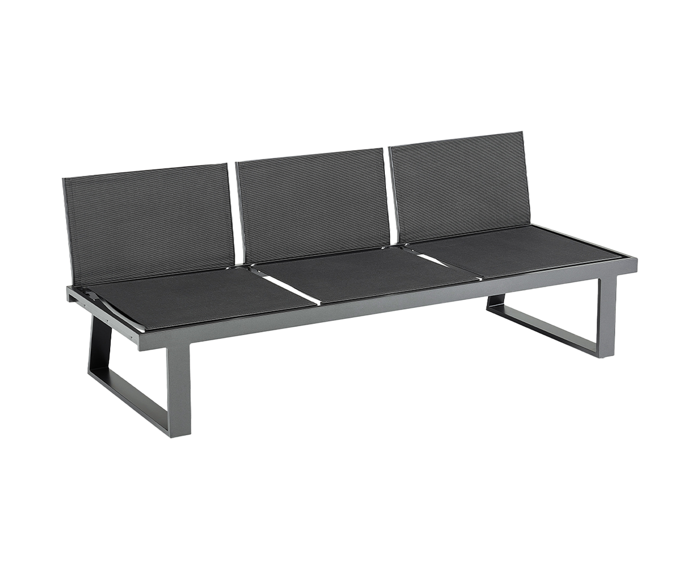 Rasmus Lounge 3-Sitzer Anthrazit / charcoal