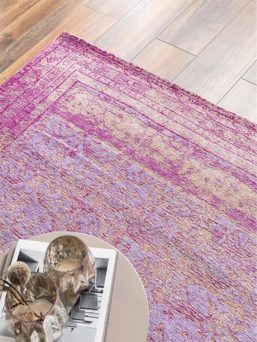 Flachgewebeteppich Frencie Violett