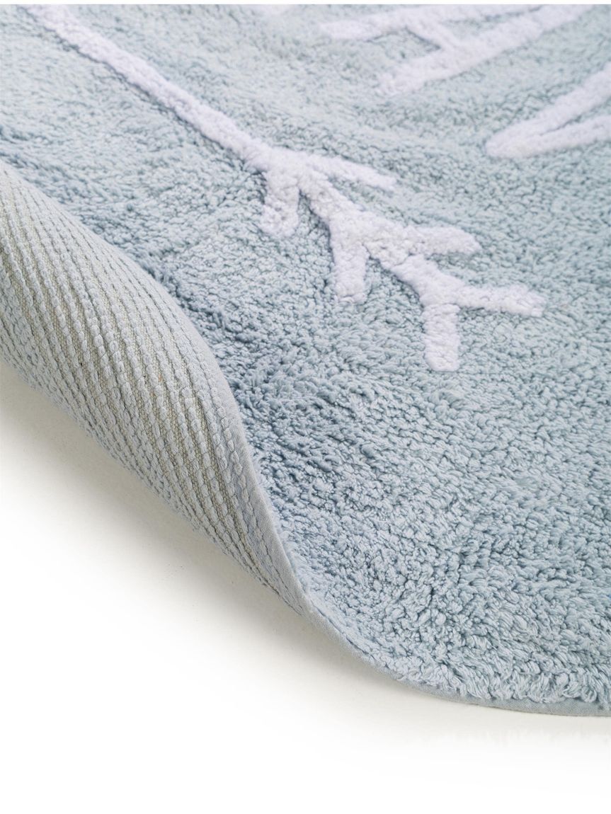 Waschbarer Kinderteppich Inka Be Brave Ø 150 cm rund Hellblau