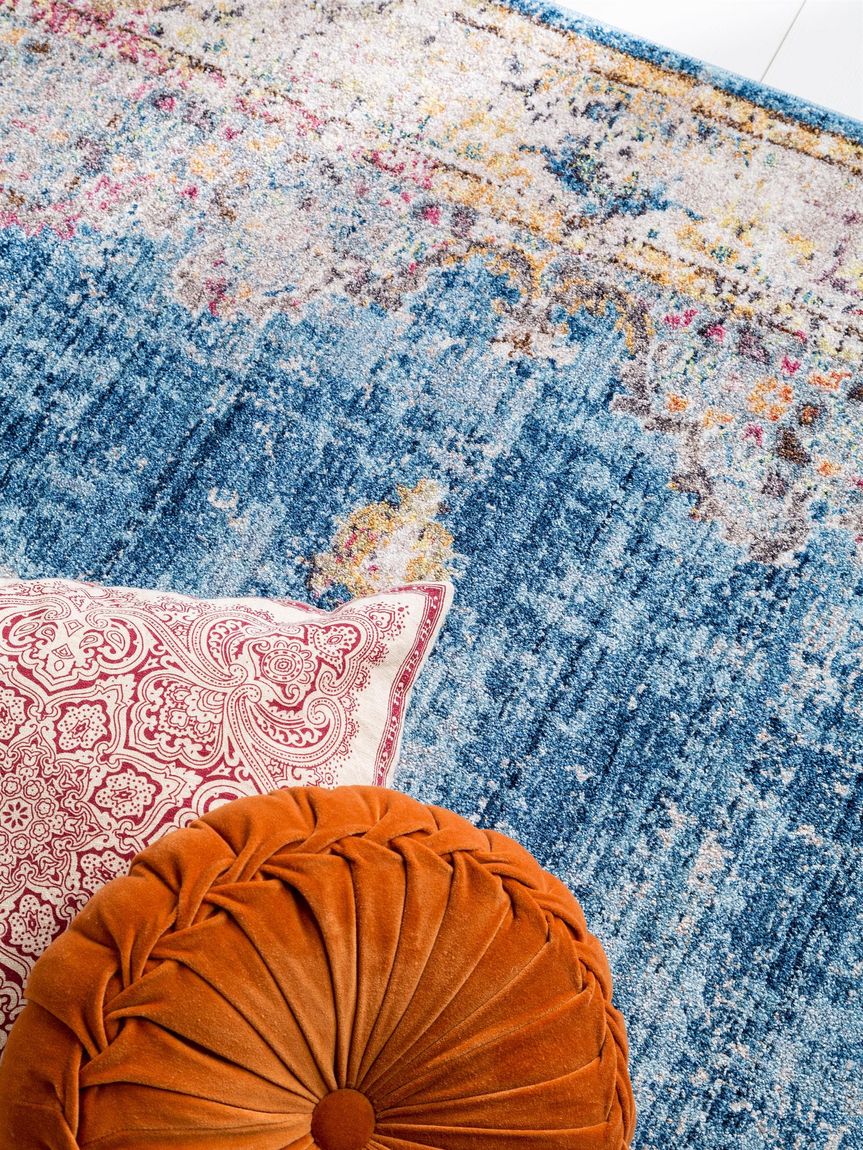 Teppich Tara 240x300 cm Beige / Blau