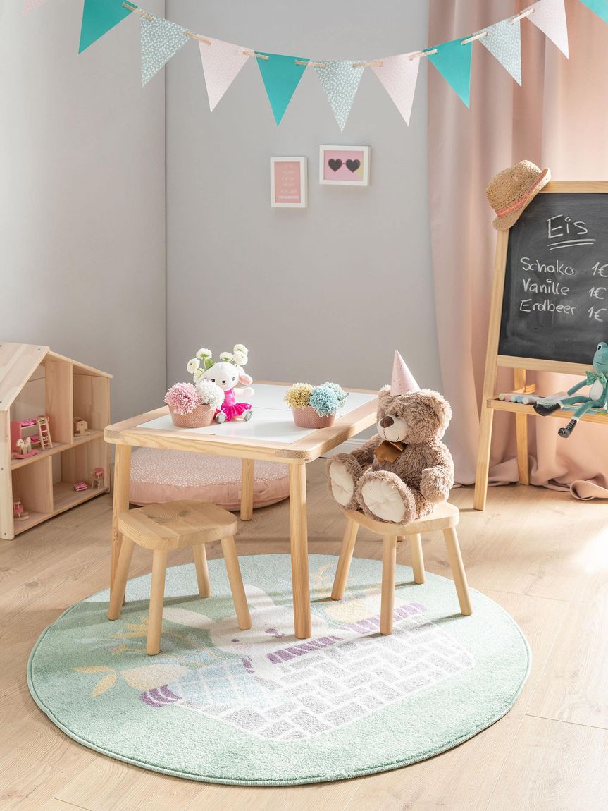 Kinderteppich rund Tommy Ø 120 cm rund Grün