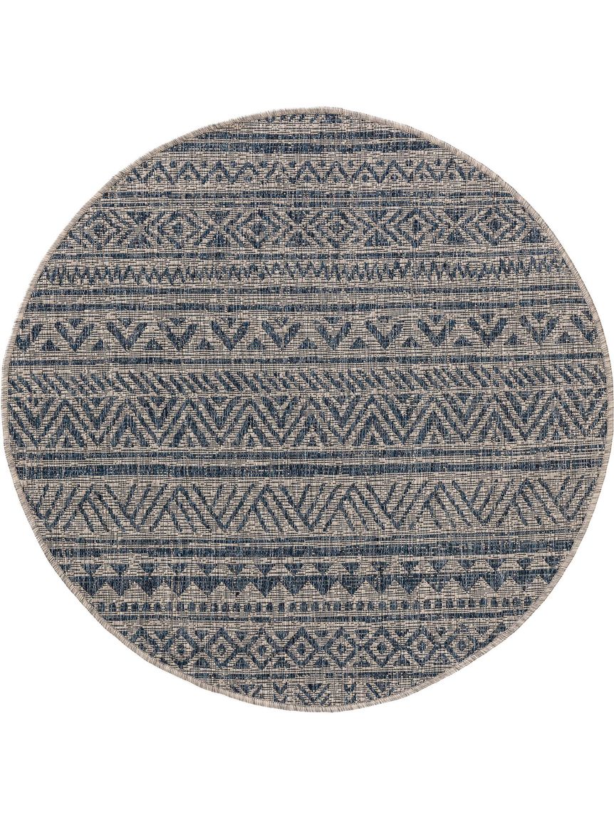 In- & Outdoor Teppich rund Cleo Blau