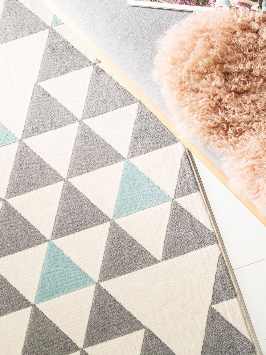 Teppich Dessert Grau / Blau