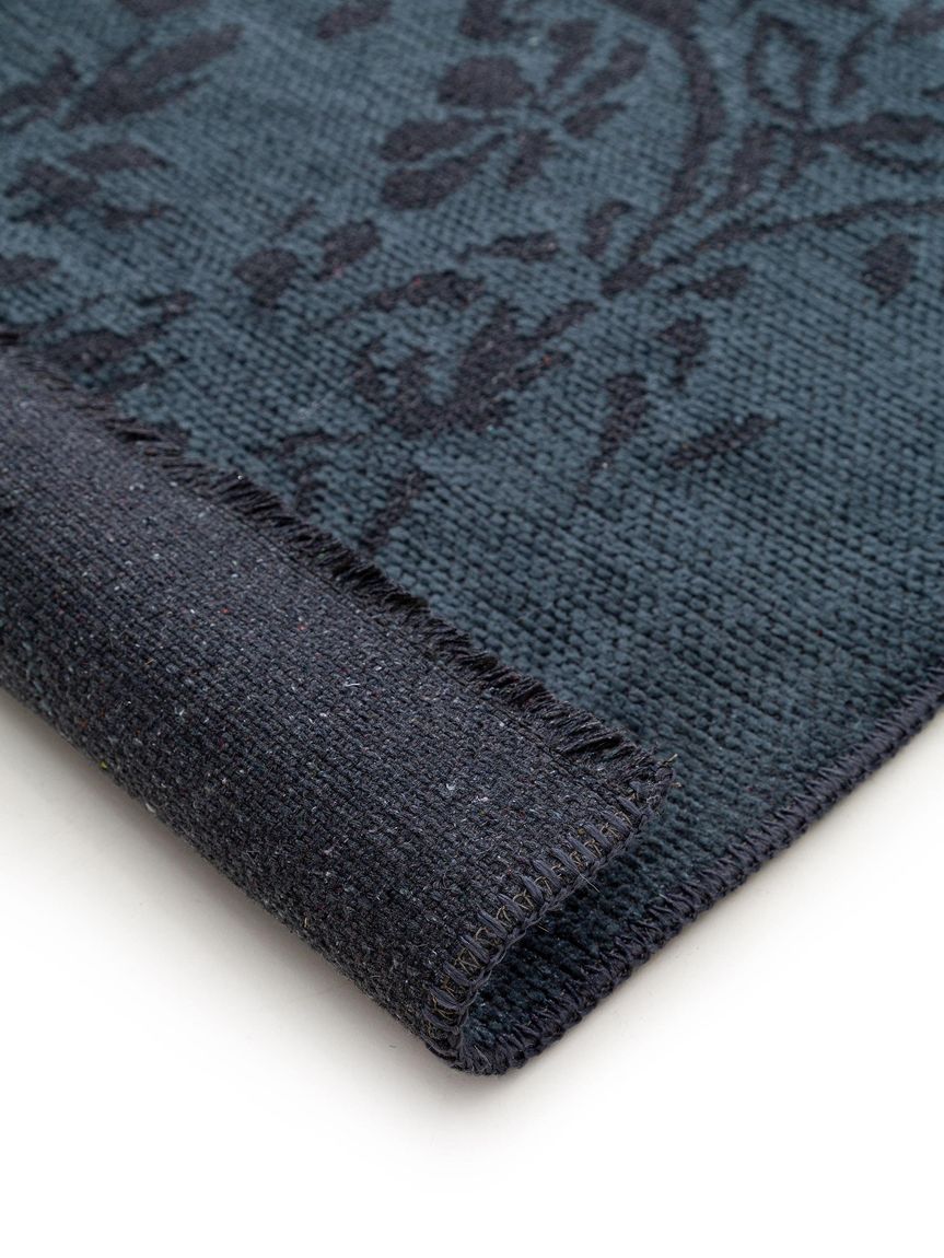 Flachgewebeteppich Benji Blau