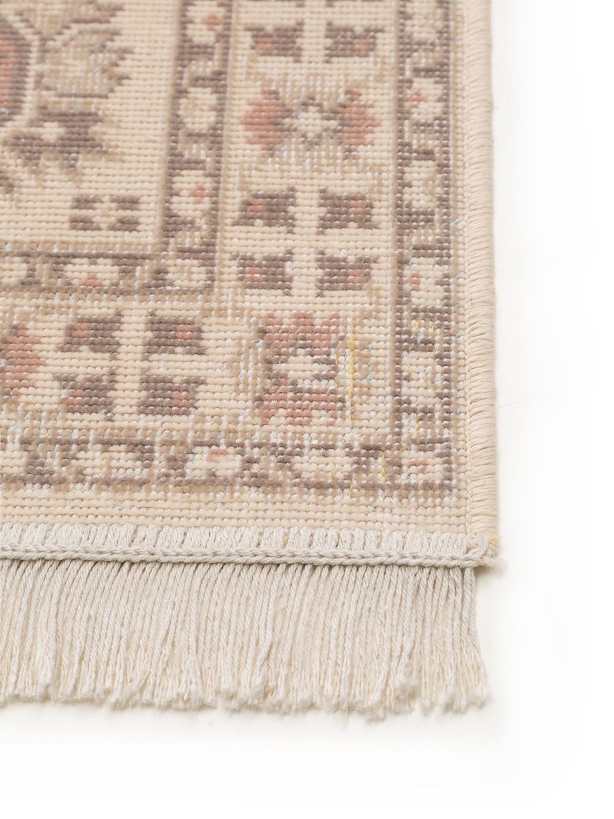 Läufer Folk 80x250 cm Beige / Rosa
