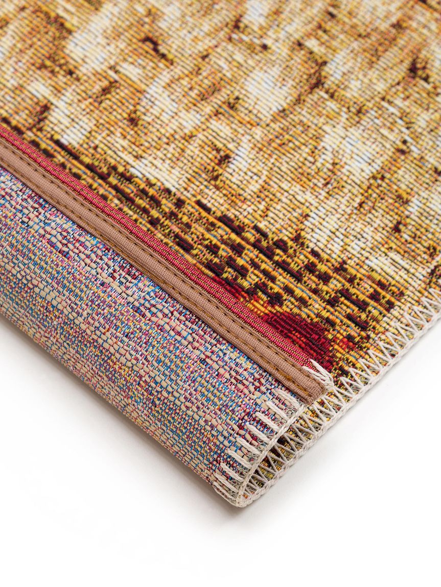 In- & Outdoor Teppich Kenya Beige / Rot