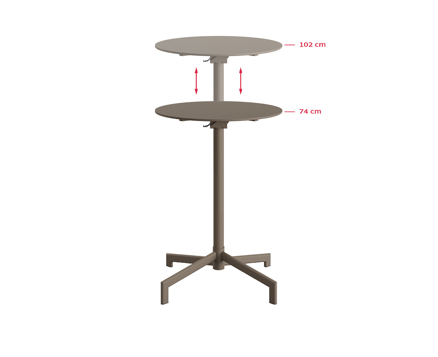 Versa Outdoor Bistrotisch / Bartisch Ø60 cm, klappbar