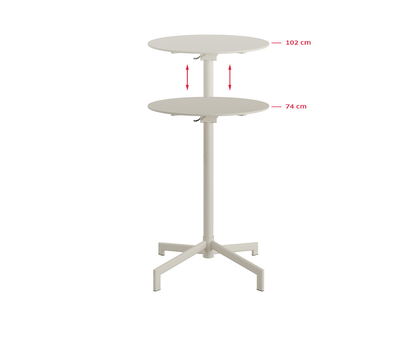 Versa Outdoor Bistrotisch / Bartisch Ø60 cm, klappbar
