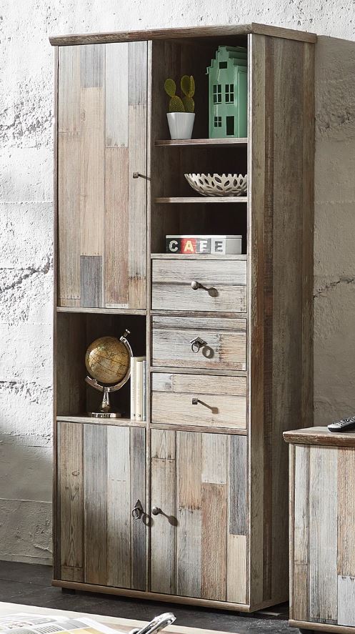 Wohnzimmer Komplettset BONANZA 2 Driftwood Nachbildung