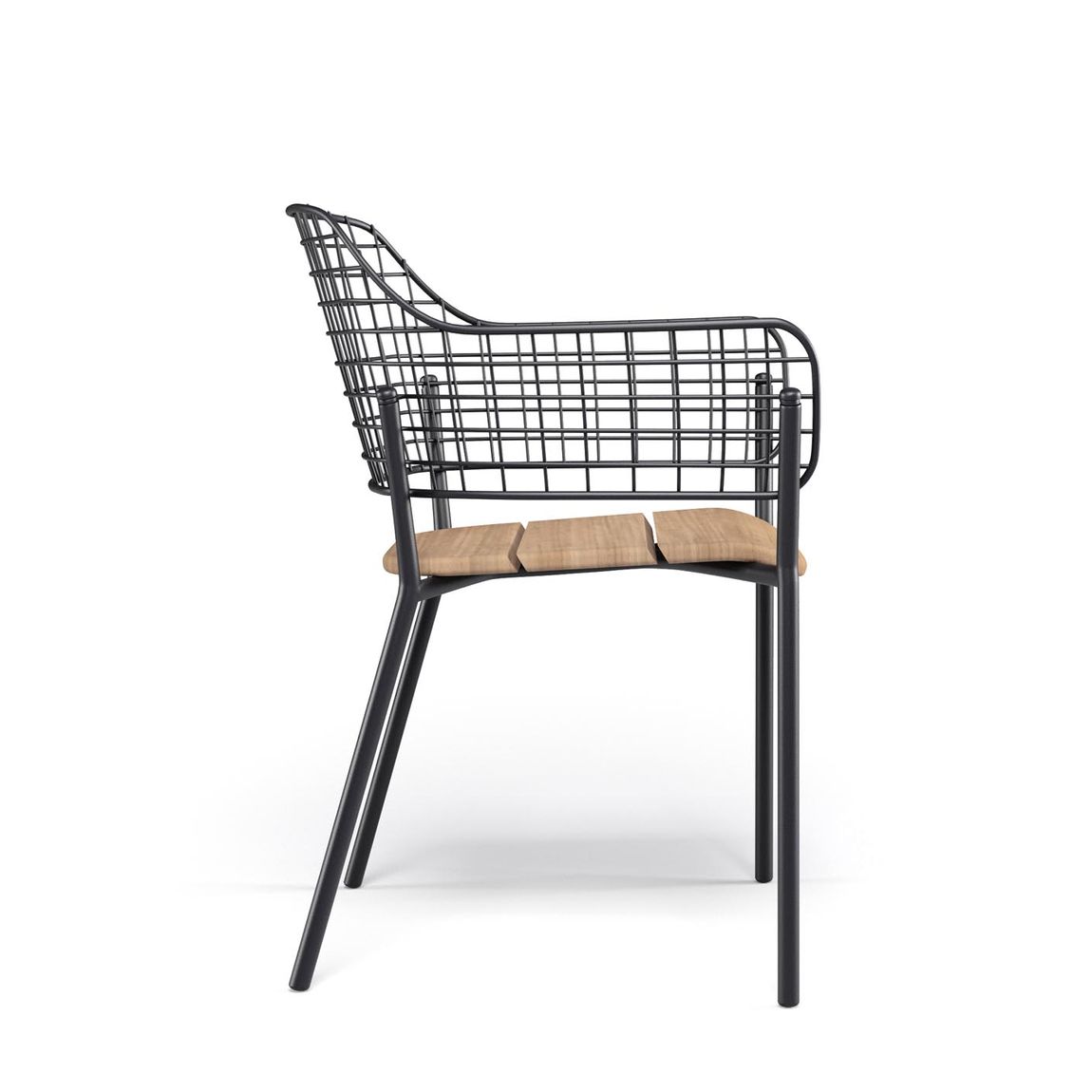 Emu Lyze 2er Set Gartenstühle mit Armlehnen, Teakholz