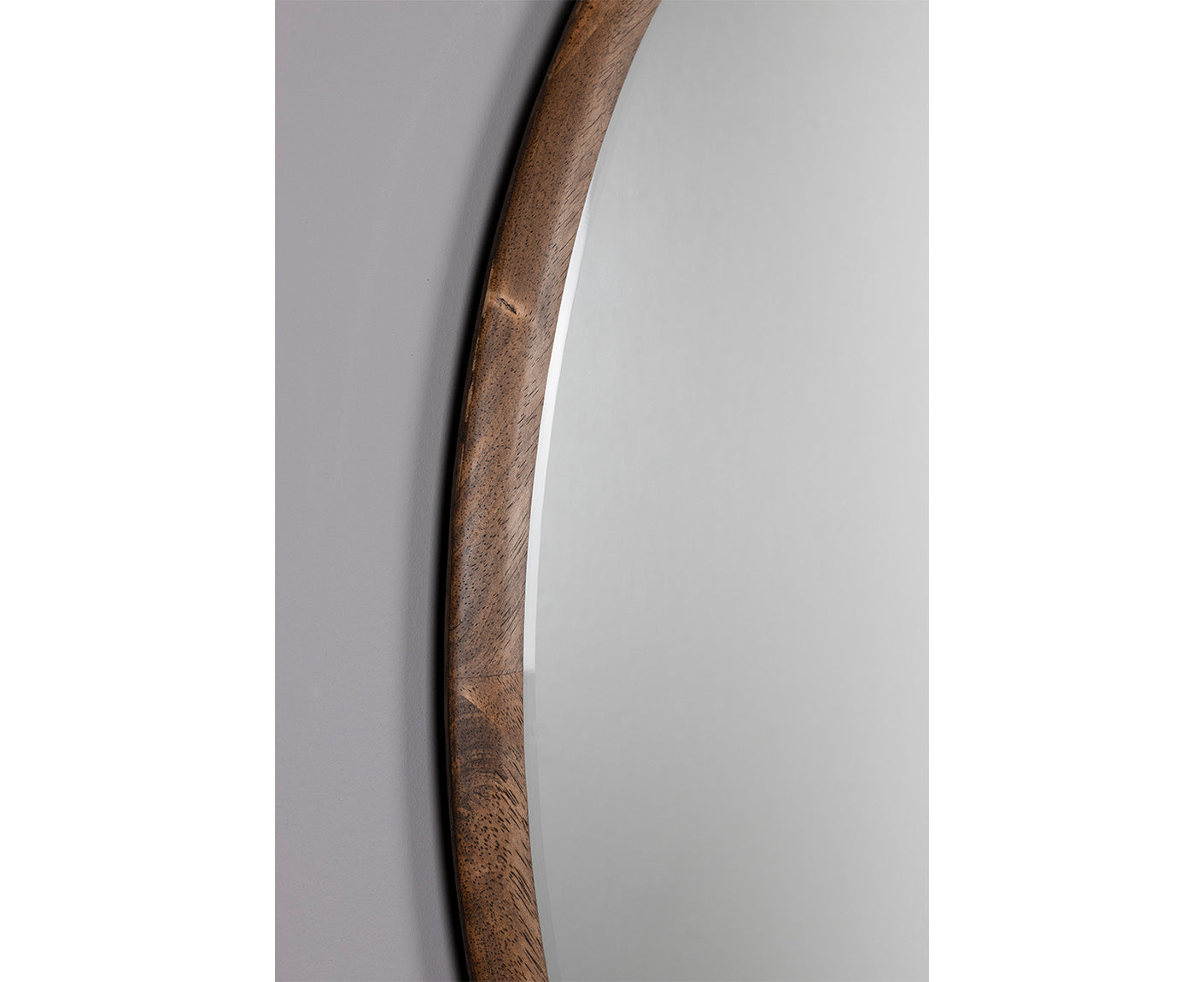 Gale Spiegel Ø80cm Braun
