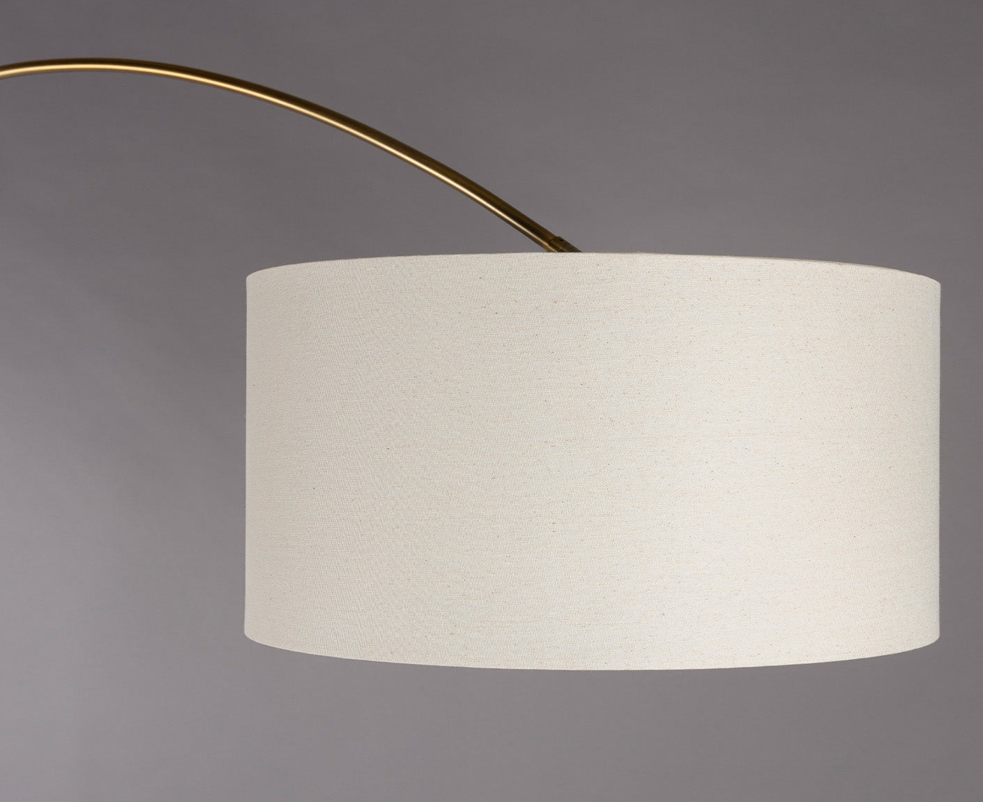 Archie Bogenlampe Stehlampe Beige / Gold