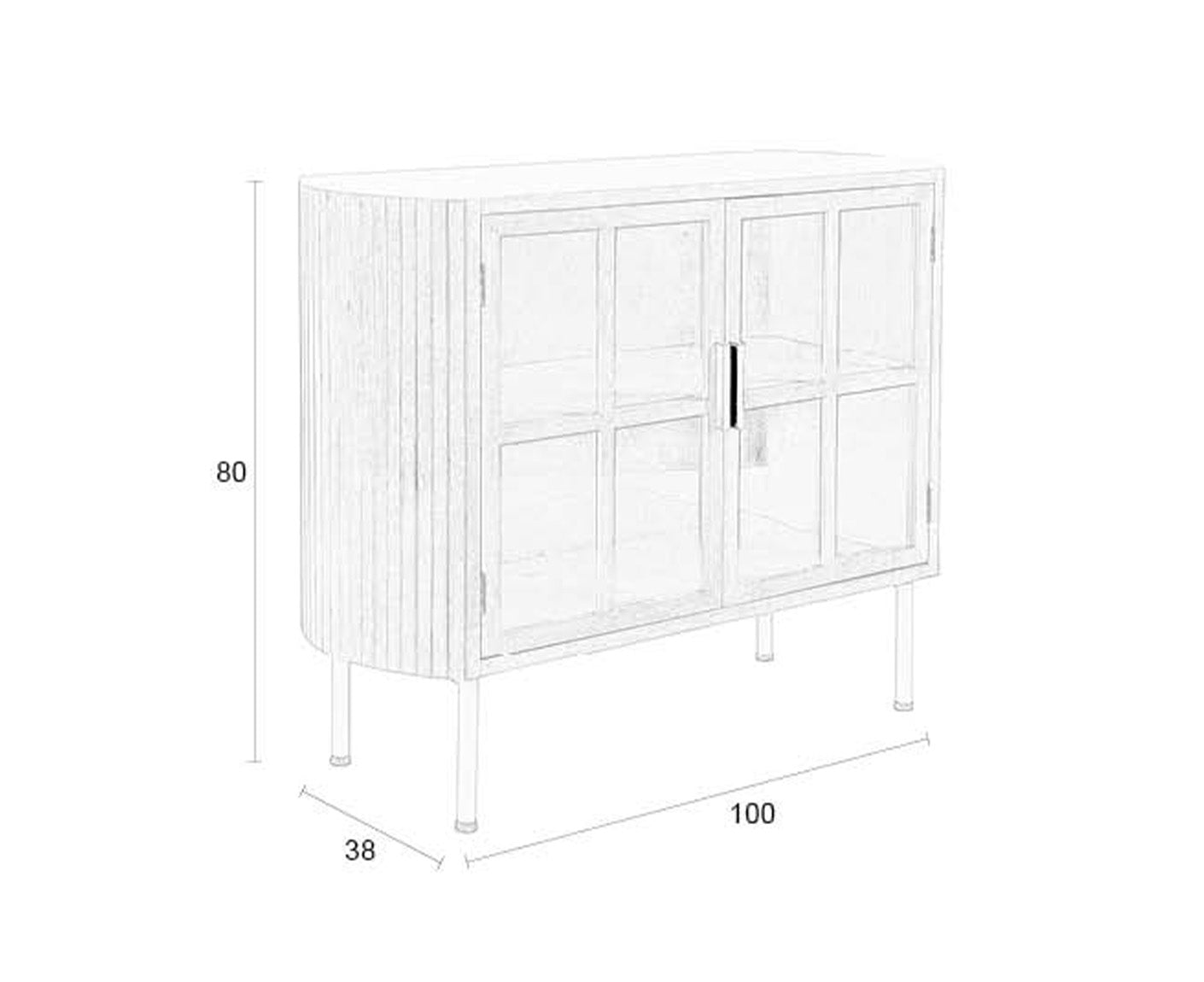 Yaz Sideboard Gummiholz