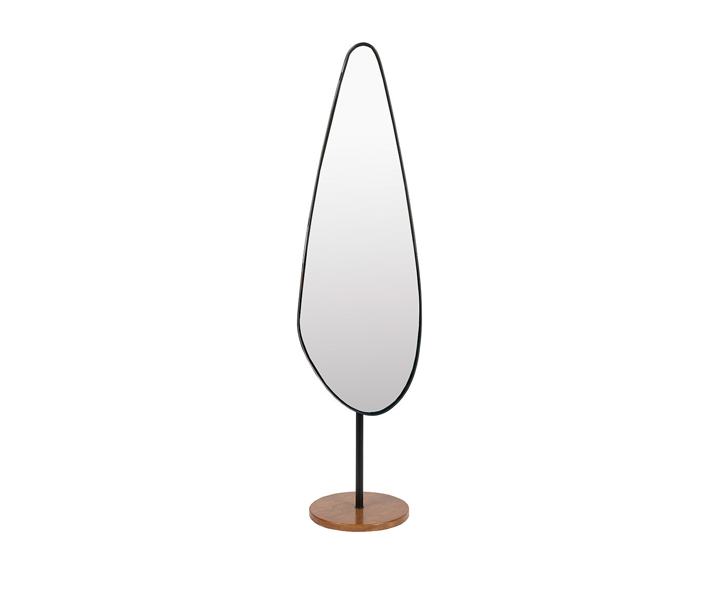 Dropz Standspiegel Schwarz