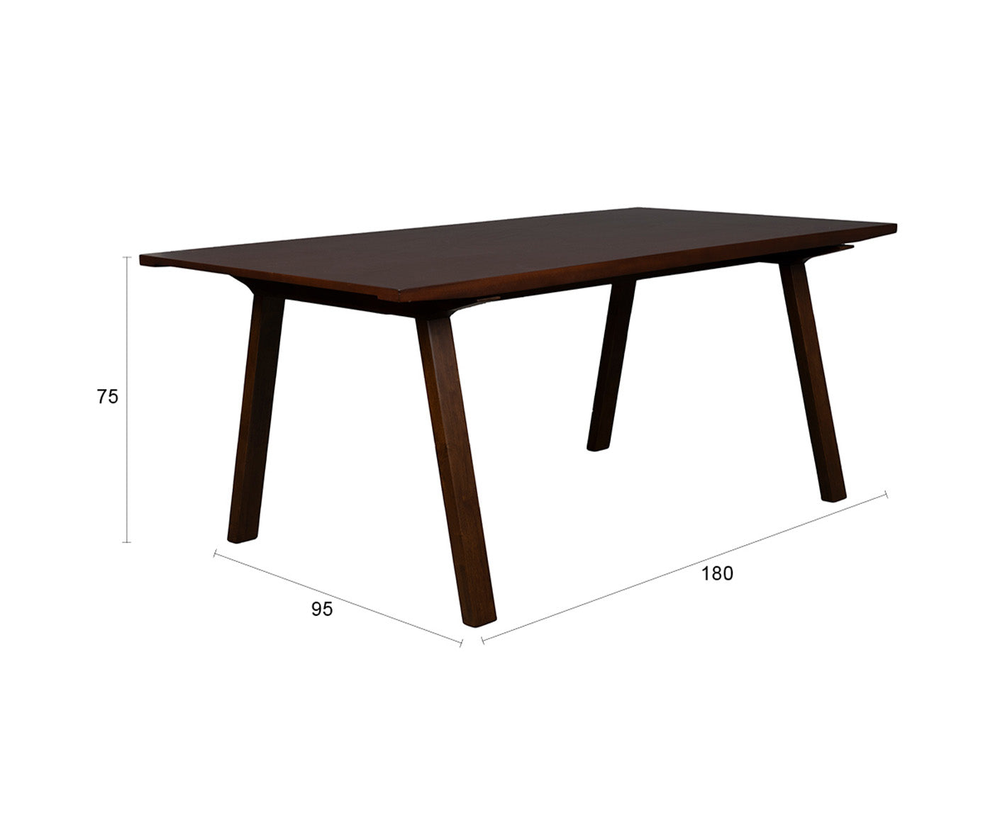 Adamello Esstisch 180x95 cm Walnuss