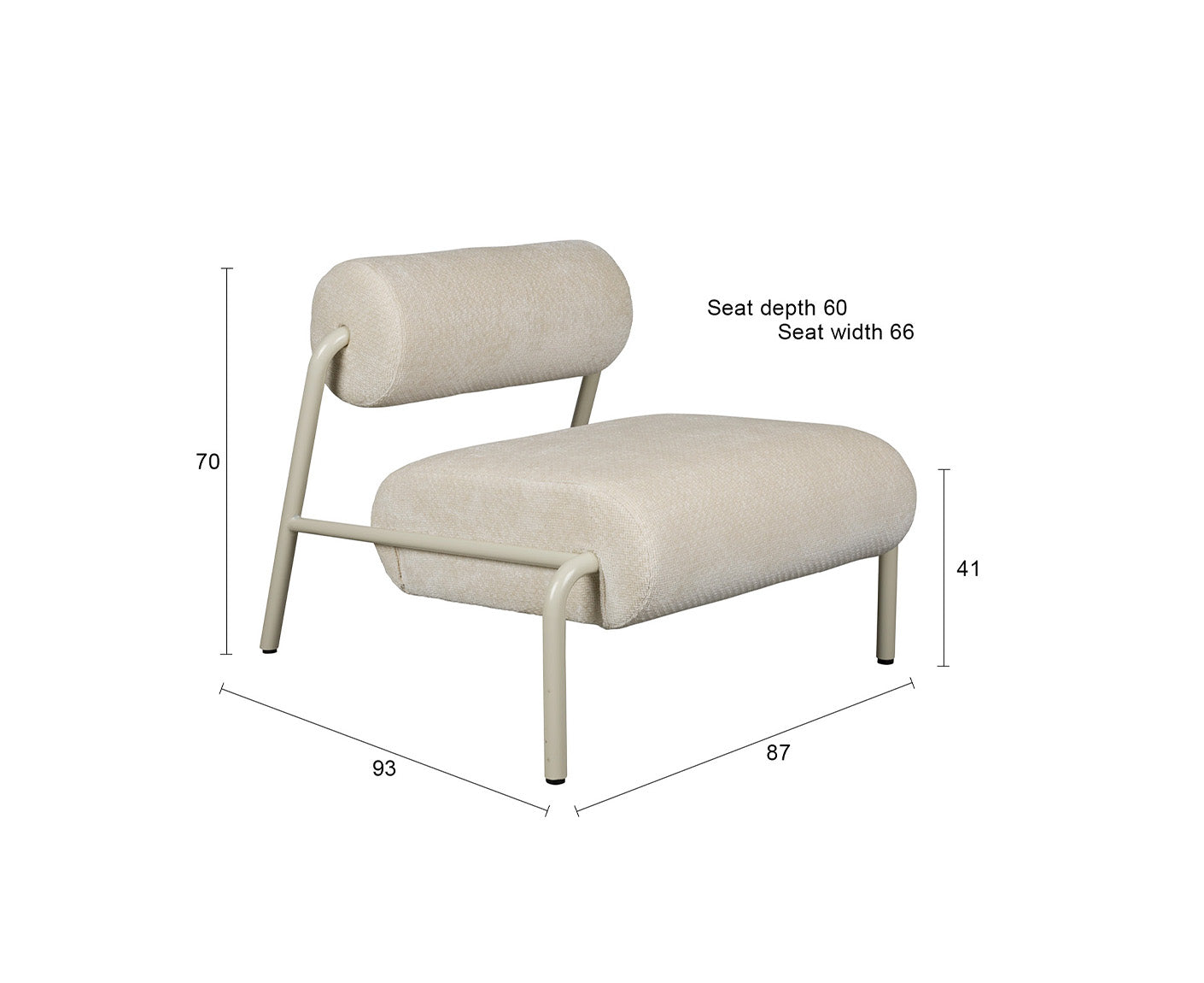 Lekima Loungesessel Beige