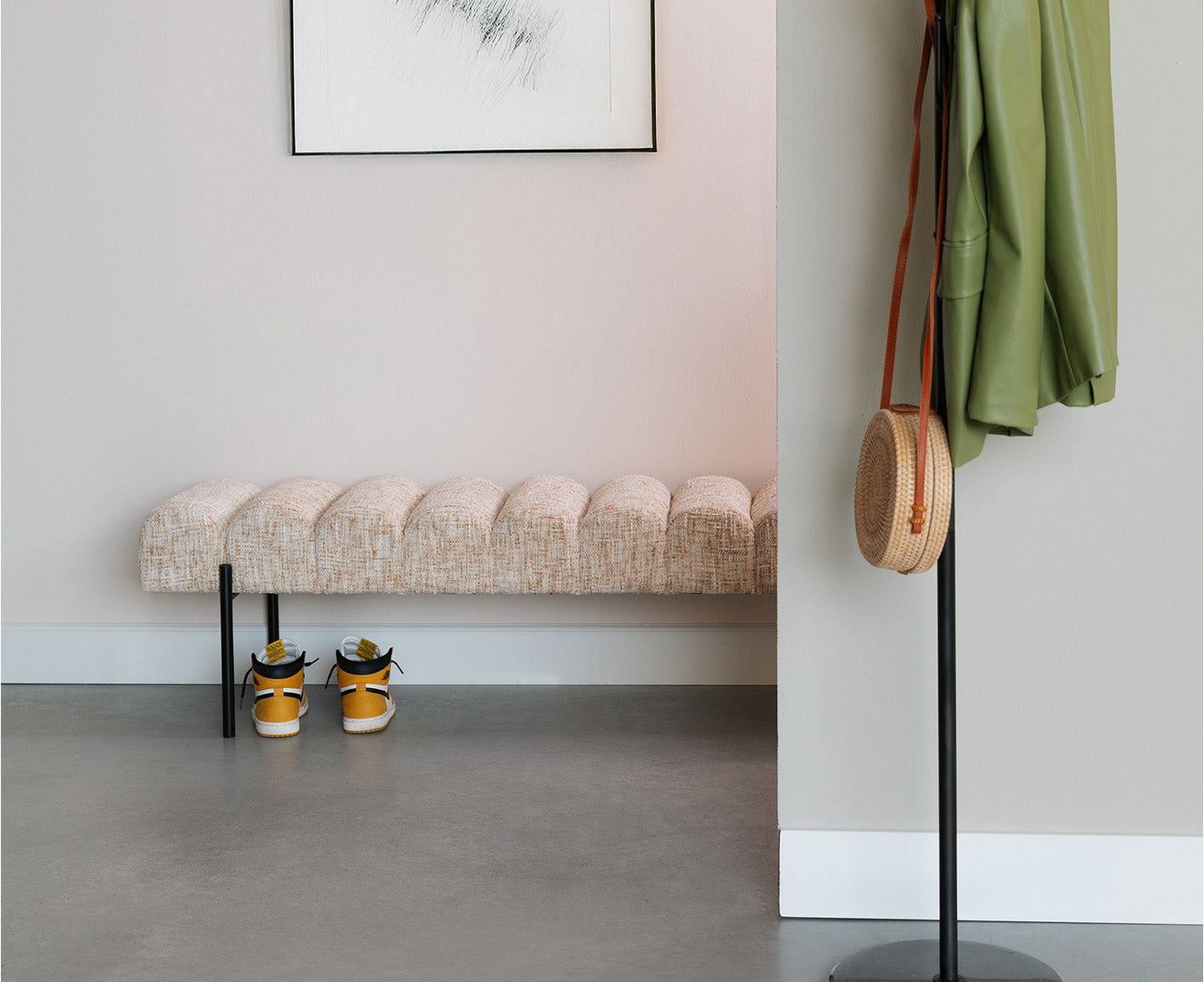 Jethro Sitzbank Webstoff Beige