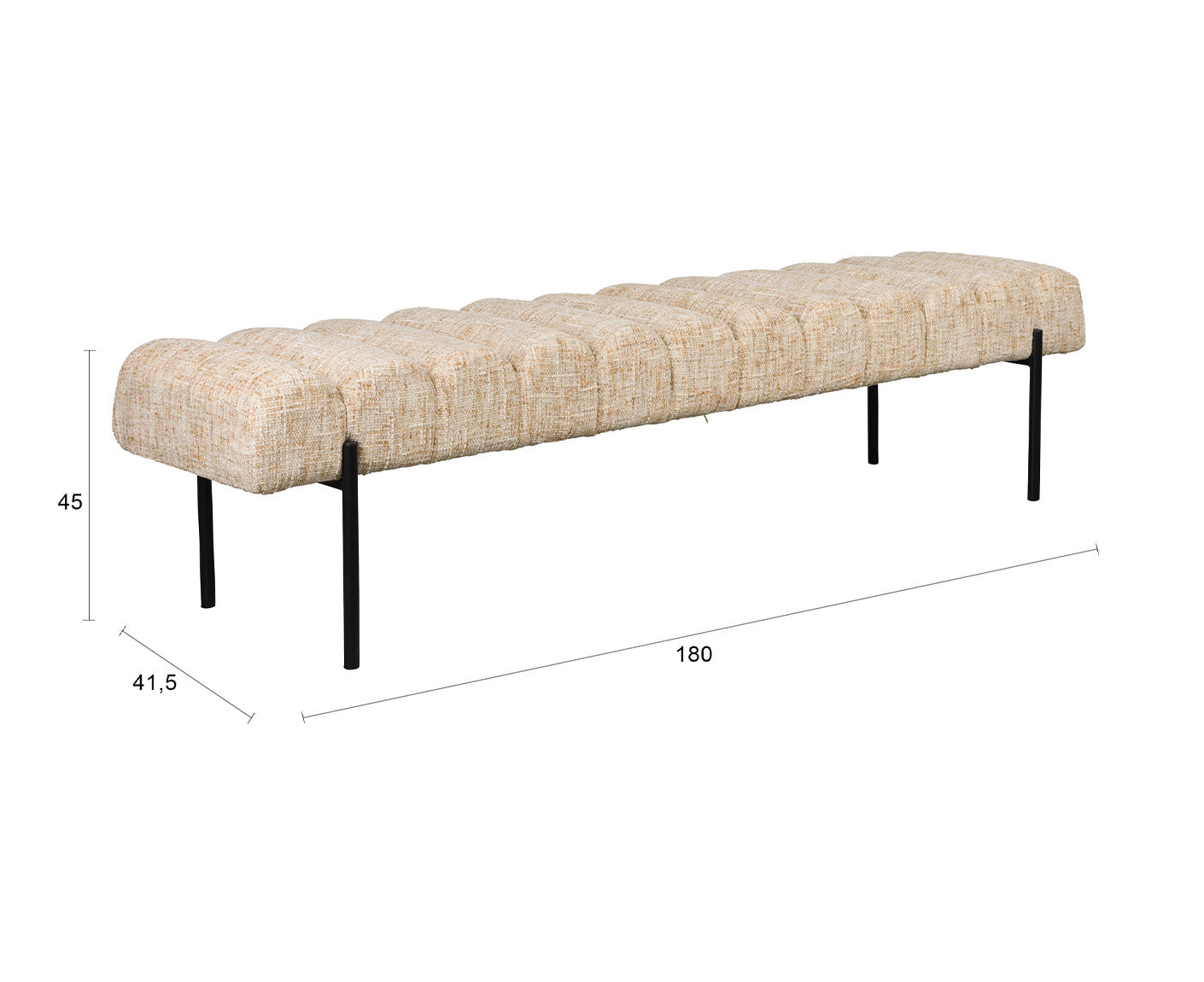 Jethro Sitzbank Webstoff Beige