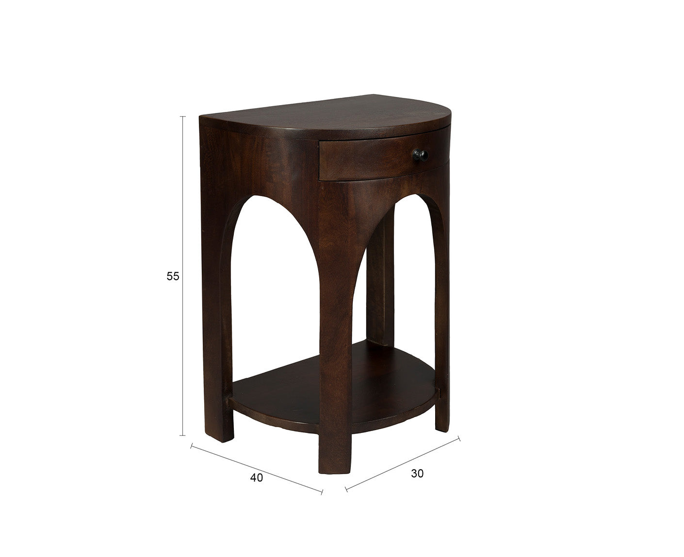 Belvedere Beistelltisch Nachttisch Mango-Holz