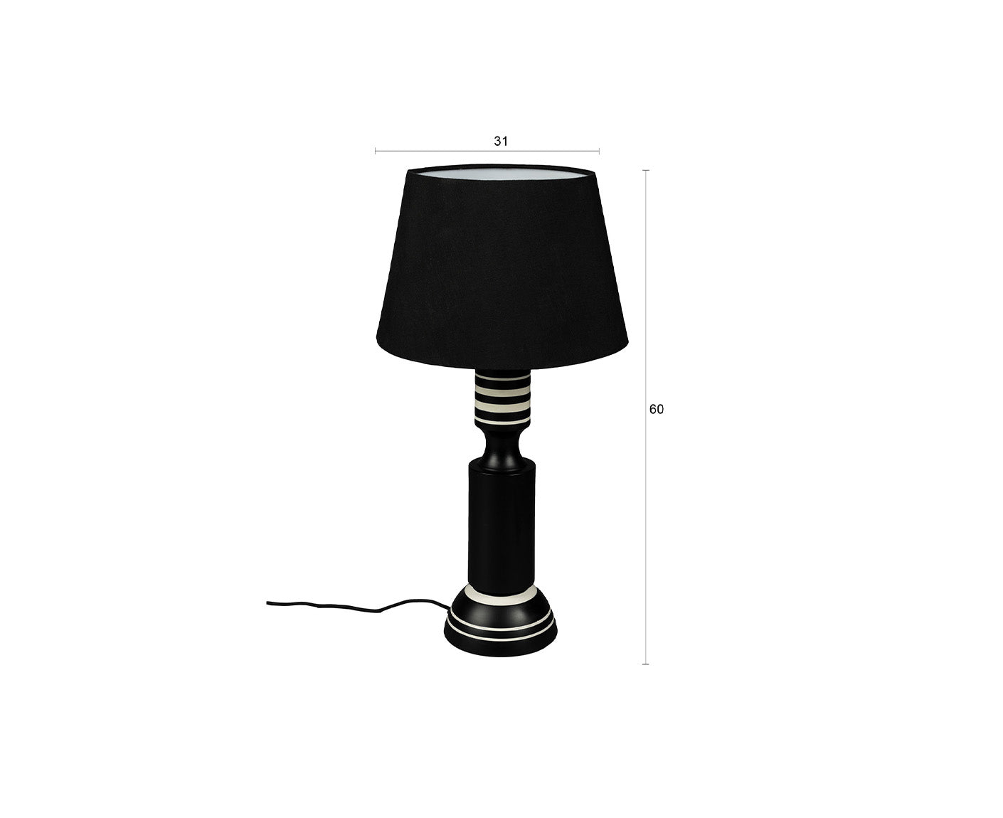 Virgil Tischleuchte Tischlampe Schwarz