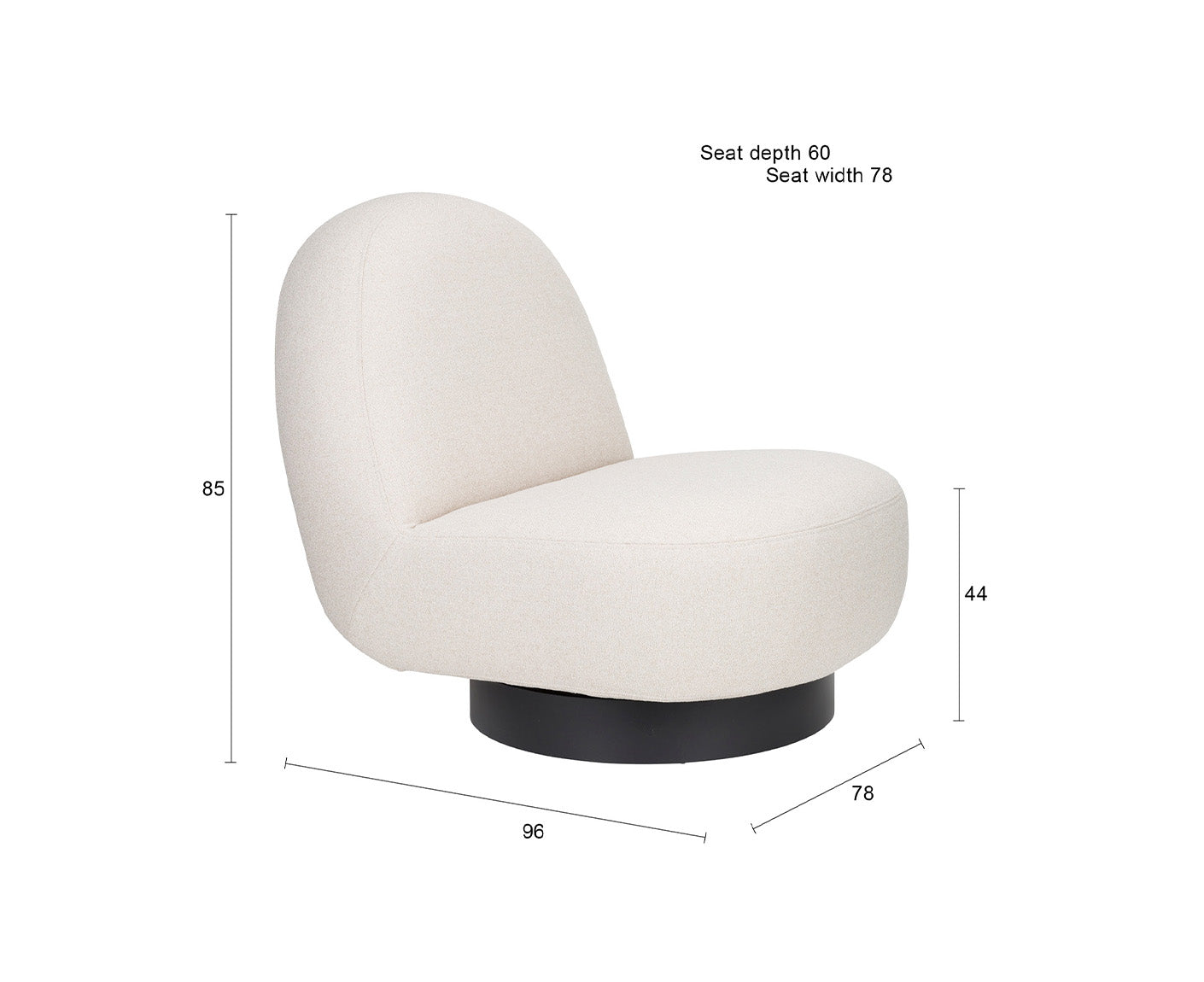 Eden Loungesessel drehbar