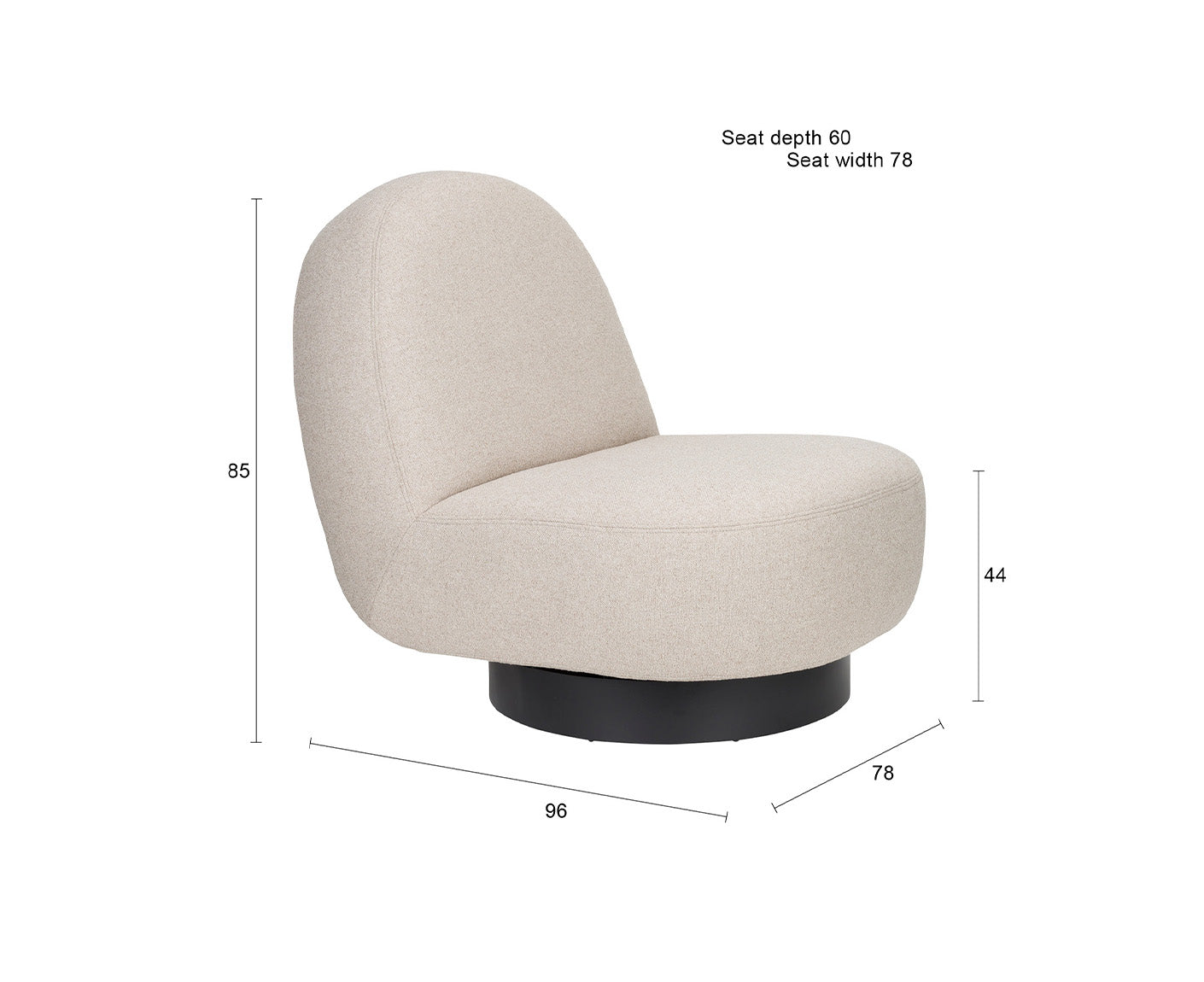 Eden Loungesessel drehbar