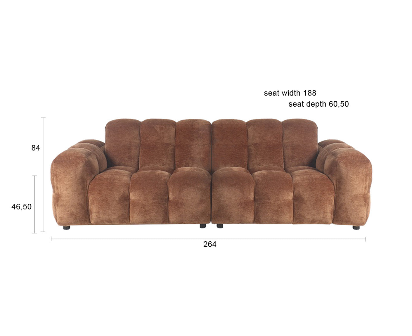 Hackman Sofa 3-Sitzer Velours