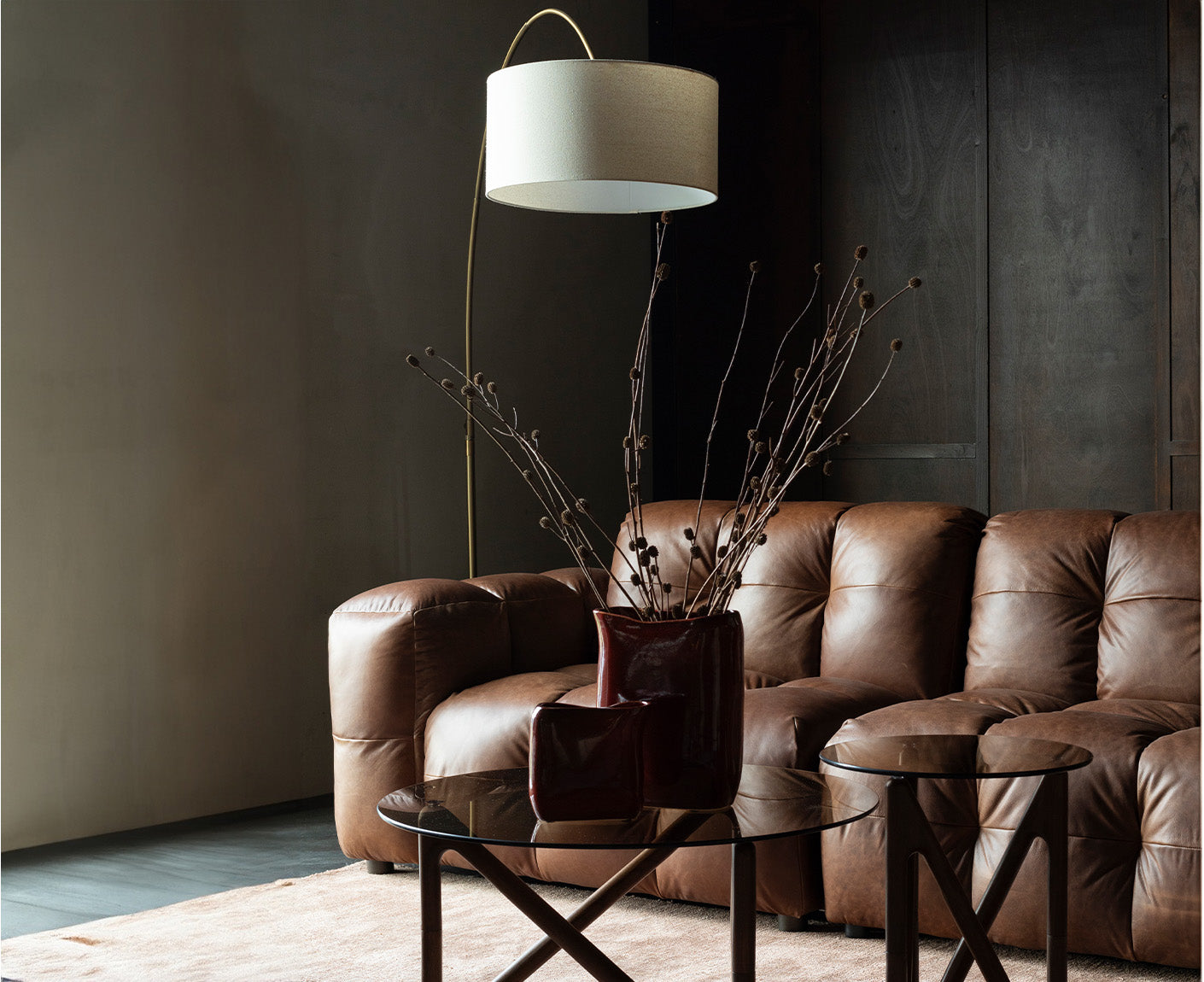 Hackman Sofa 3-Sitzer Leder