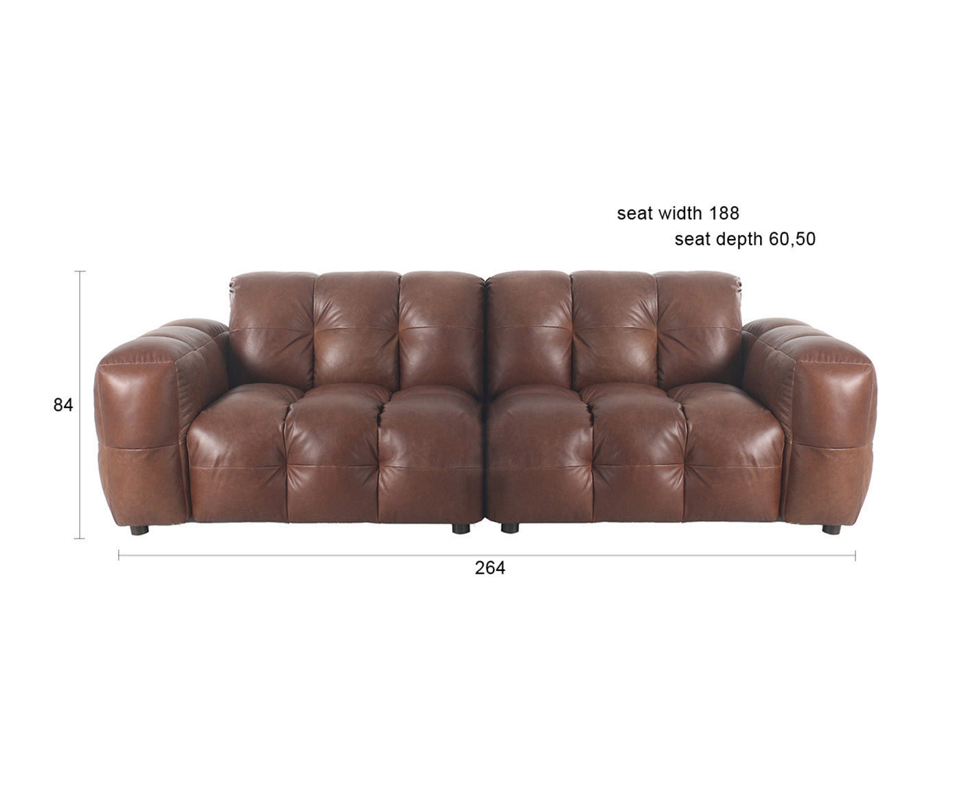 Hackman Sofa 3-Sitzer Leder