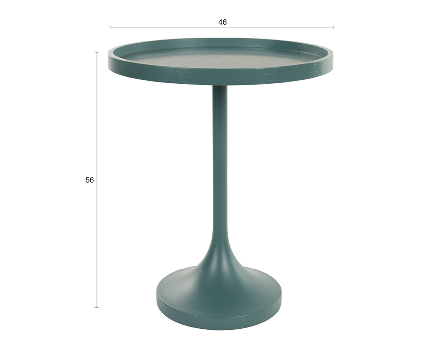 Jason Beistelltisch Blau Ø46 cm