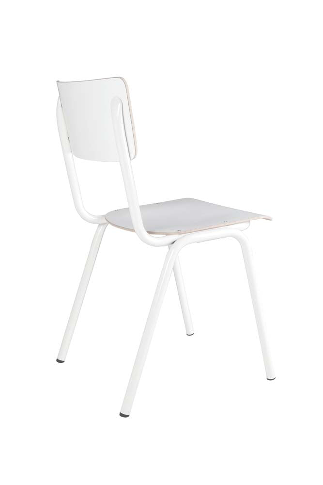 Back to School 4-er Set Stühle mit HPL-Deckschicht Weiß