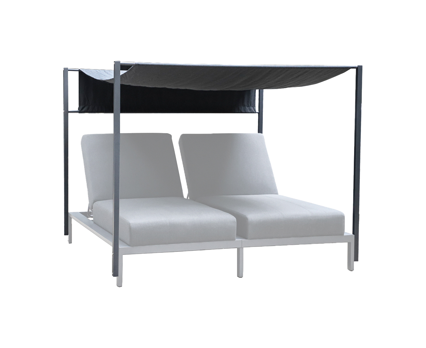 Kettler Pure Baldachin für Daybed/ Doppel- Liege Anthrazit