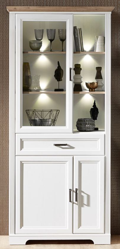 JASMIN Vitrine Pinie hell / Eiche