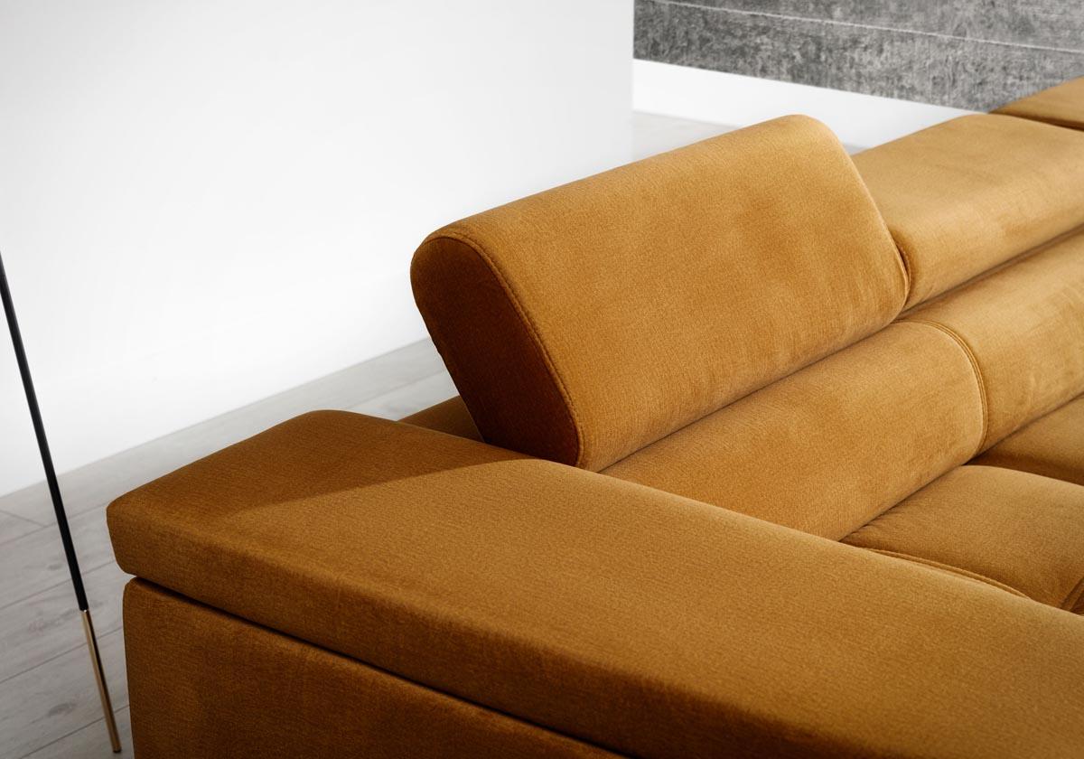 Ricardo Ecksofa 280 x 205 cm Grau (Samt)