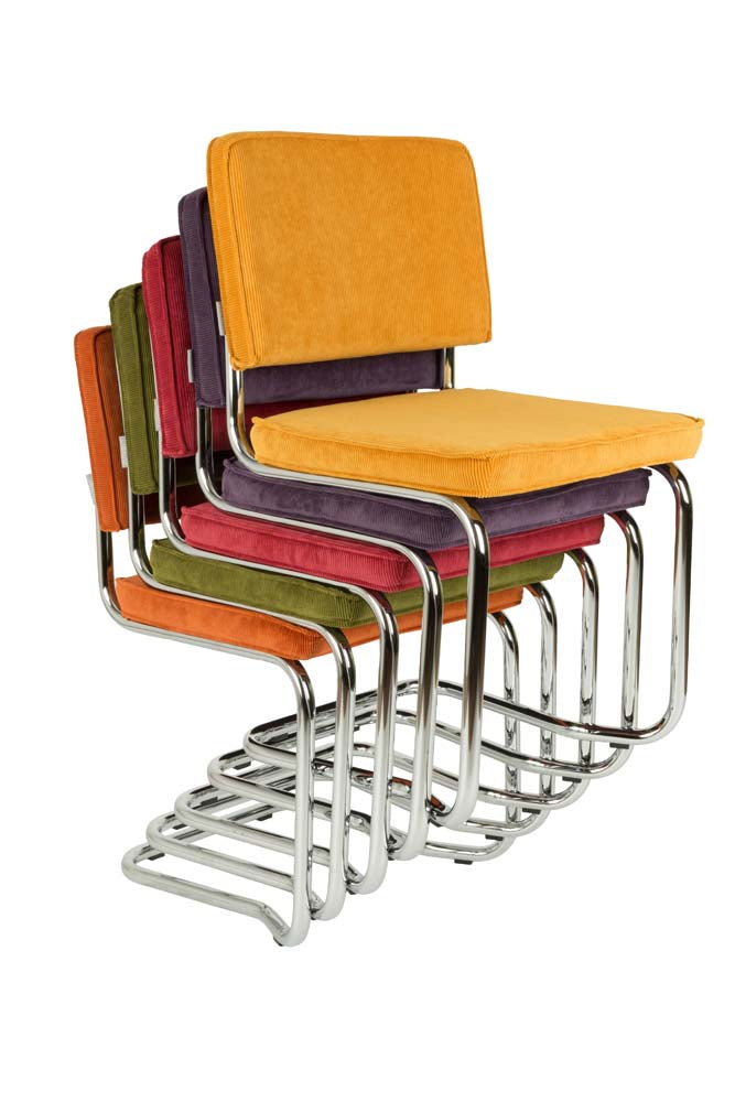 Ridge Kink 2-er Set Stühle Grau