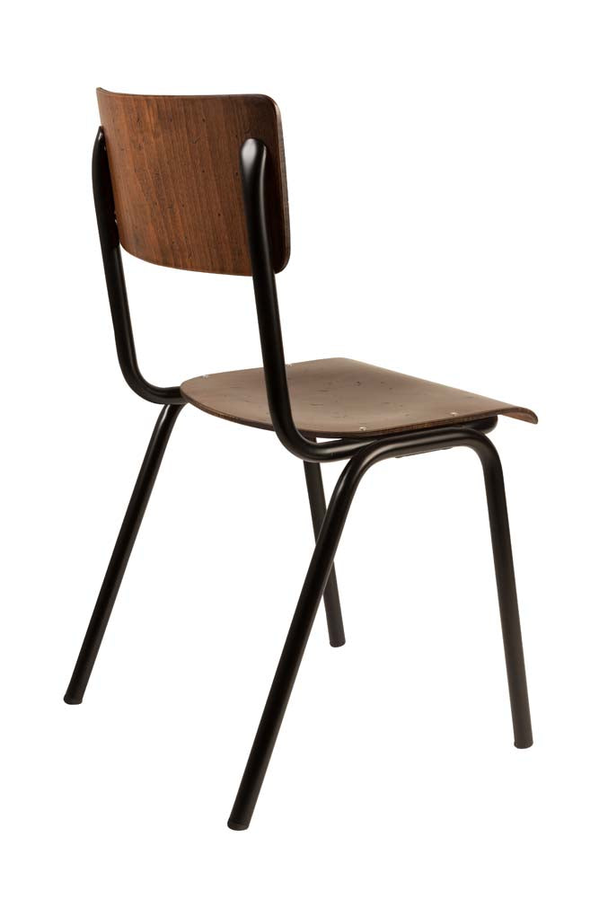 Scuola 4-er Set Stühle Braun (Walnuss)