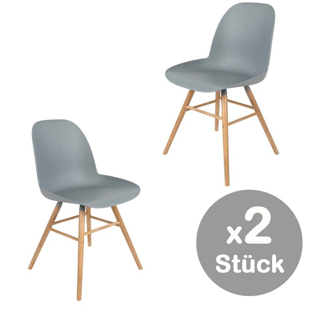 Albert Kuip 2er Set Stühle Holzgestell