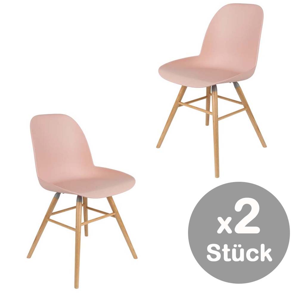 Albert Kuip 2er Set Stühle Holzgestell