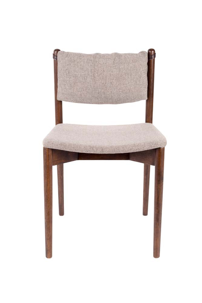 Torrance 2-er Set Stühle Weiß / Braun