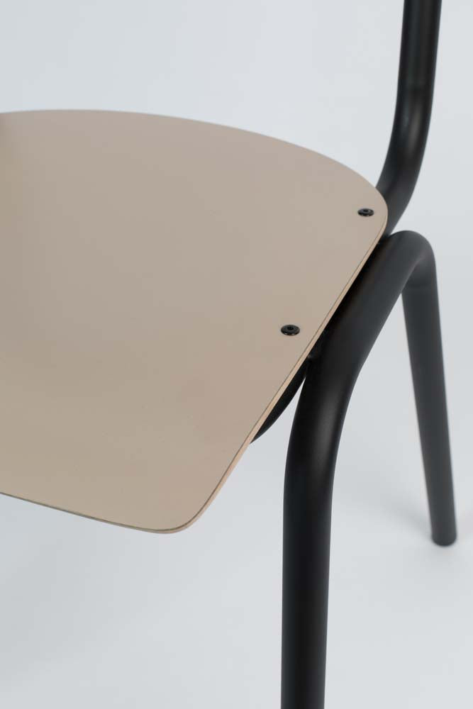 Back to School 4-er Set Stühle mit HPL-Deckschicht Beige
