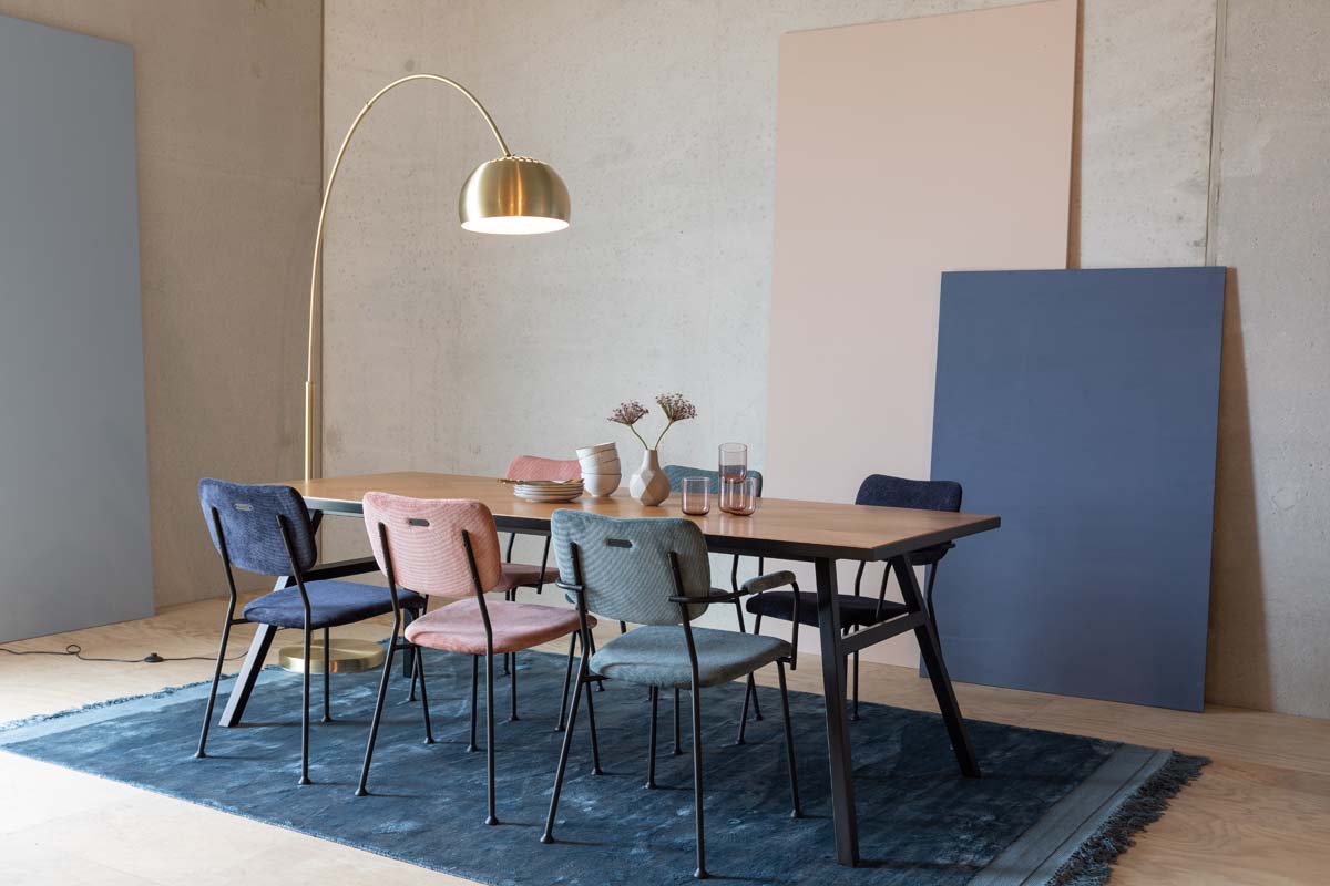 Benson 2-er Set Stühle Rosa