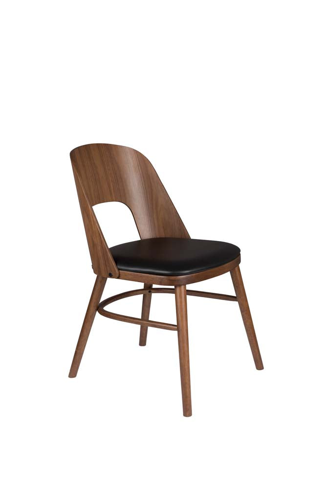 Talika 2-er Set Stühle Braun / Schwarz