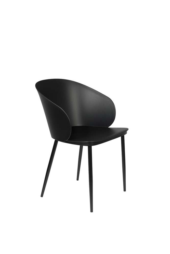 Gigi 2-er Set Stühle Schwarz