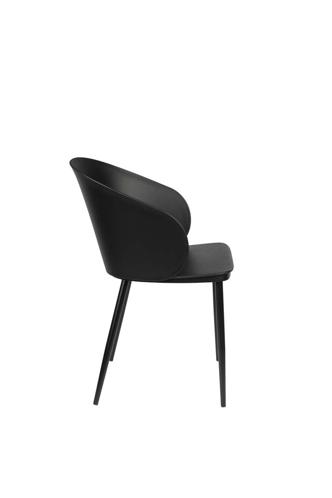 Gigi 2-er Set Stühle Schwarz