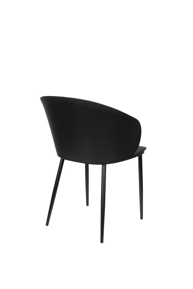 Gigi 2-er Set Stühle Schwarz