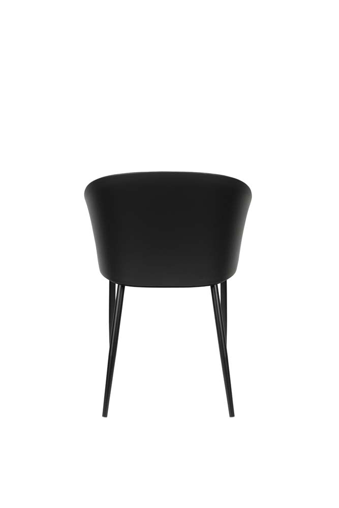 Gigi 2-er Set Stühle Schwarz